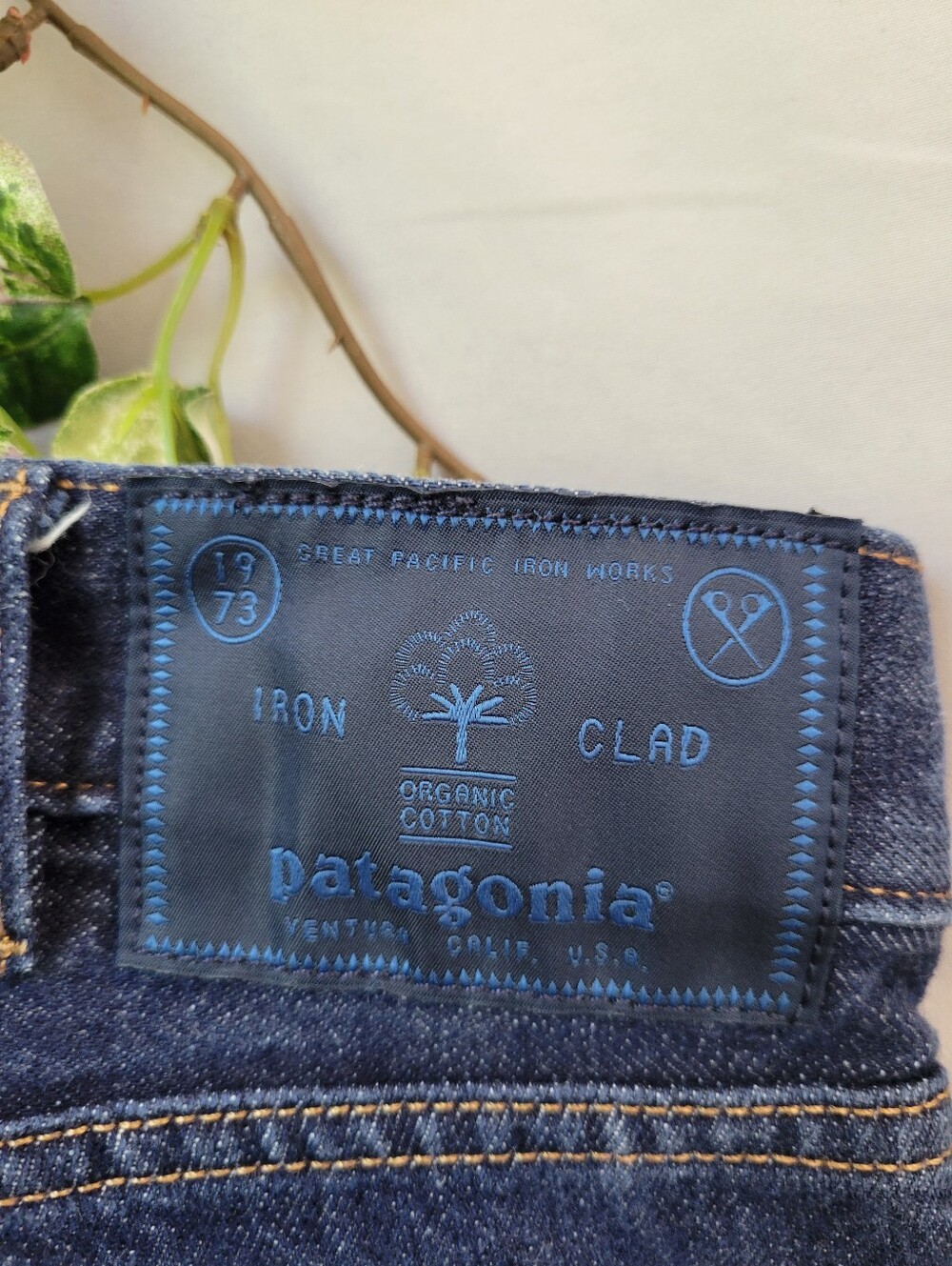 Patagonia Straight Fit Denim Jeans Blue 35x 30 - Picture 10 of 12